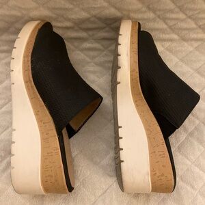 Soul Naturalizer Good Times Wedge Platform Slide Black 8.5W white contrast sole